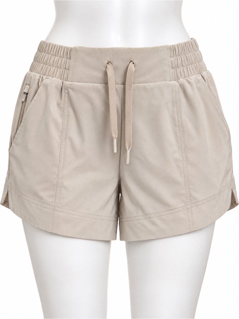 All in Motion XL Mid Rise Woven Shorts Beige Stretch UV NWT